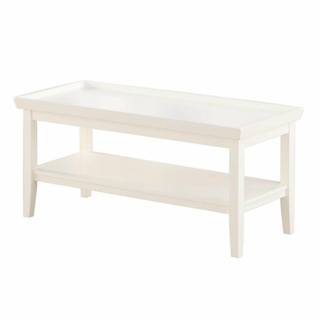 CONVENIENCE CONCEPTS Ledgewood Coffee White Table HI196027